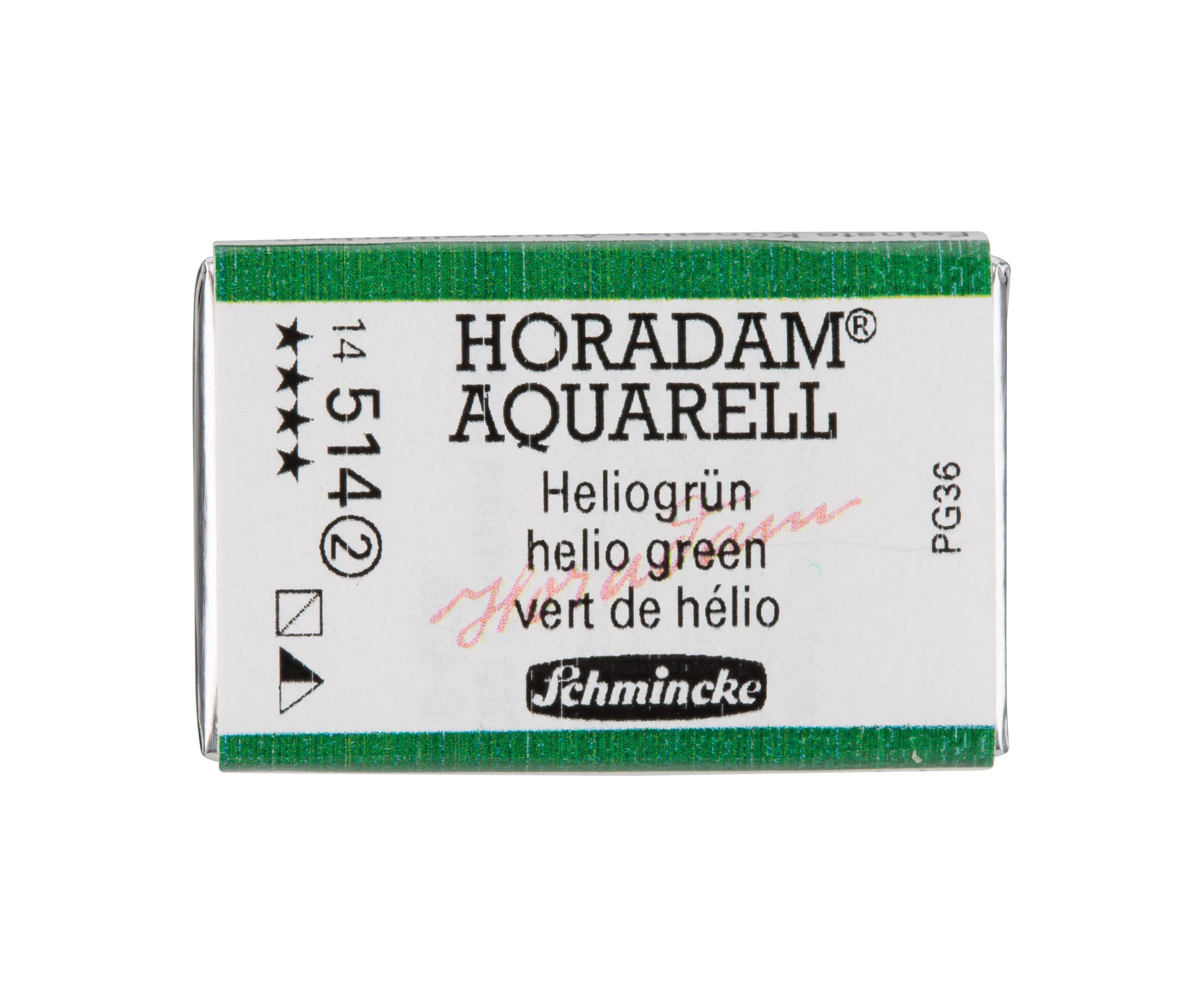Schmincke - HORADAM® AQUARELL - finest artists' watercolours, 487 Cobalt blue light, 14 487 044, 1/2 pan — view 27