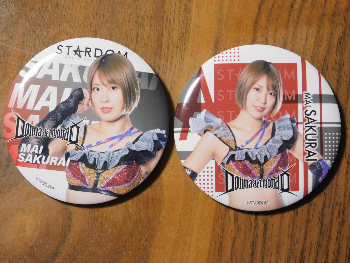スターダム 缶バッジ テクラ2種&ジュリア&桜井まい 全4種セット 新品未 