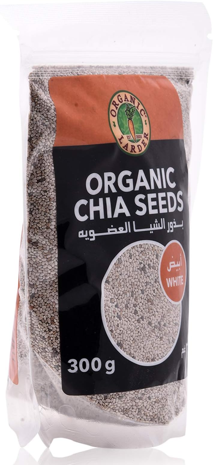 Organic Larder White Chia Seeds - 300 gm