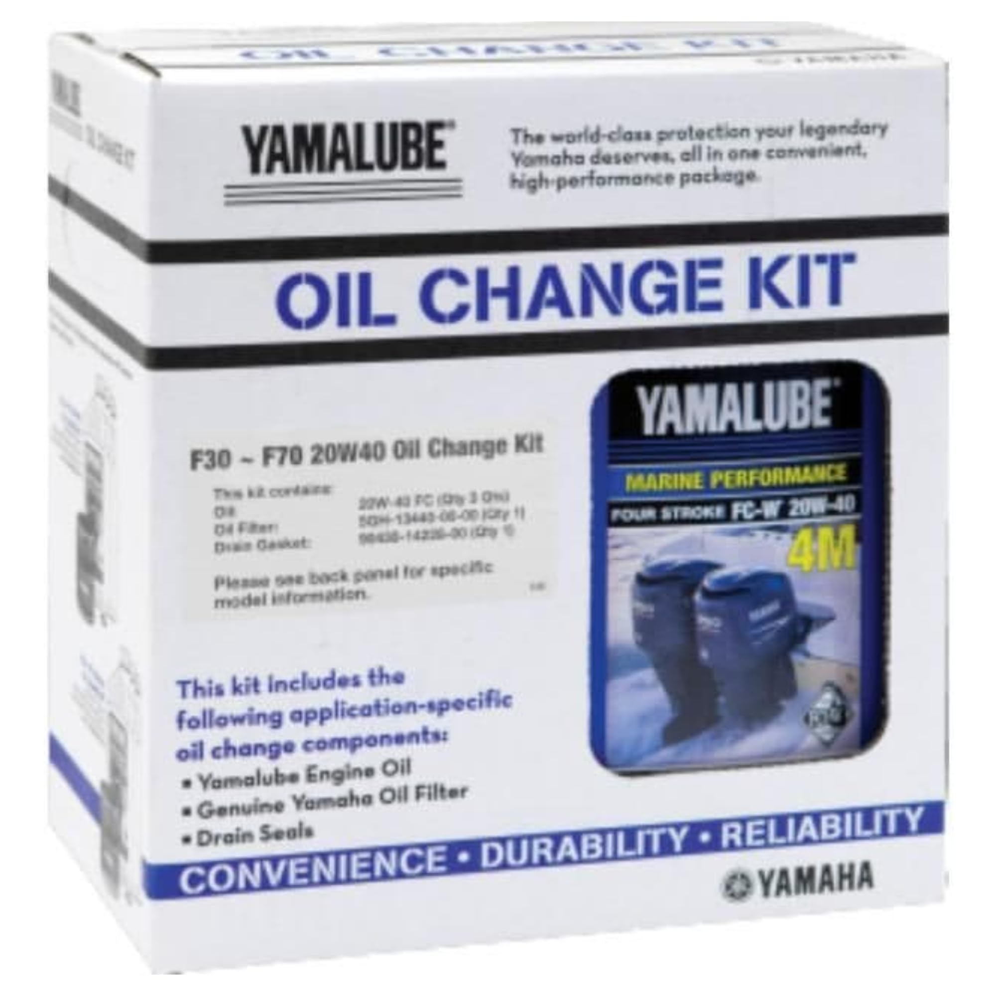 Amazon.com: Yamaha New OEM Yamalube 20W40 Oil Change Kit, LUB