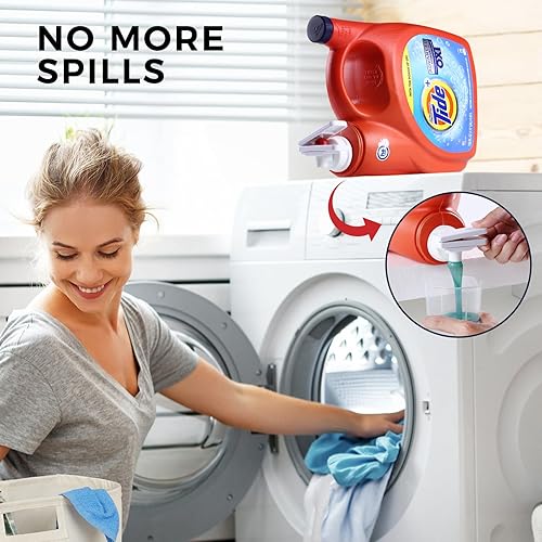 Miniatura 4 de [Paquete de 2] Soporte para interruptor de boquilla de detergente para ropa, boquillas mejoradas cambian fácilmente, accesorios de lavandería