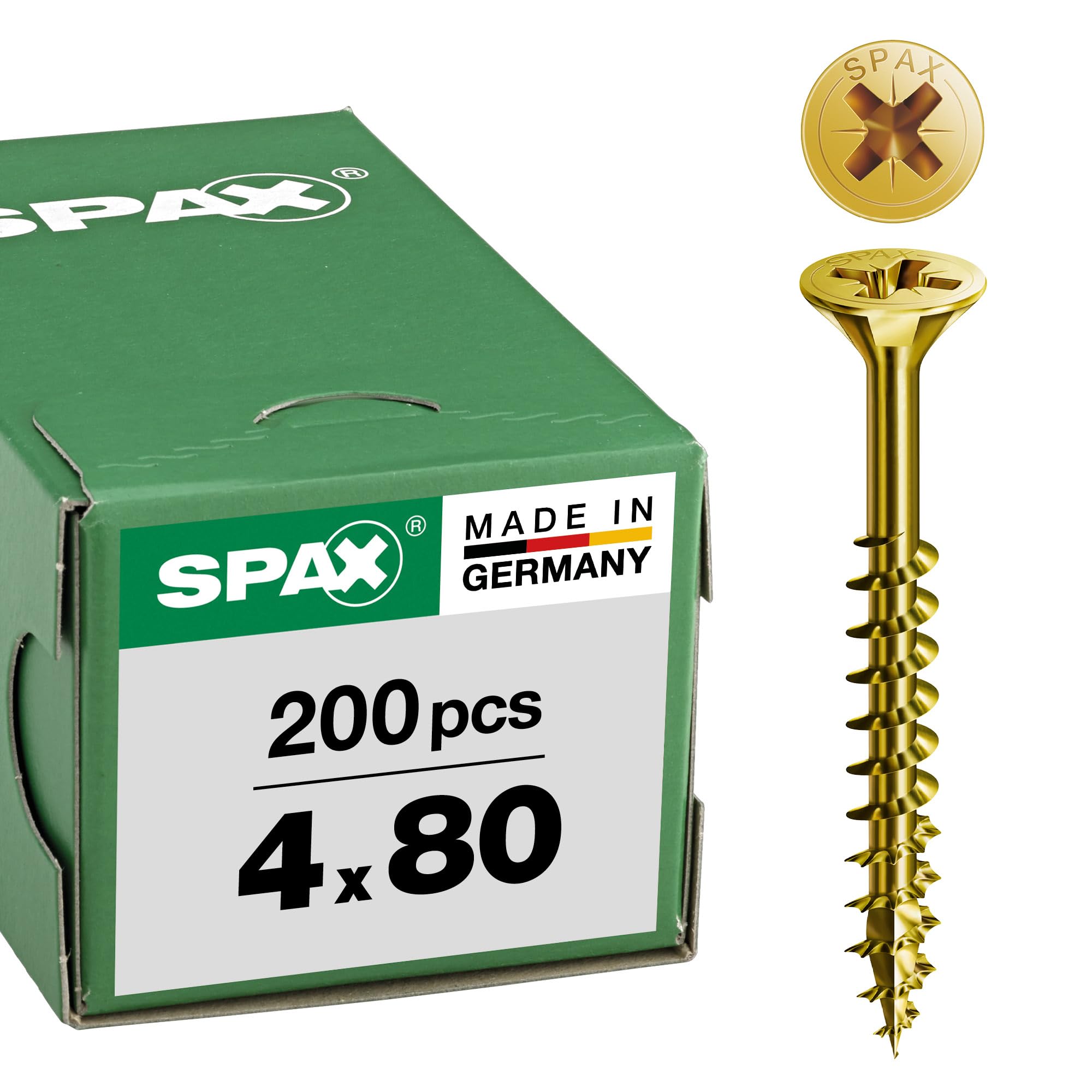 Spax 1081020500703 - Tornillo universal, 5,0 x 70 mm, 100 piezas, cabeza avellanada, cruz receso z 4cut, rosca completa, — view 17