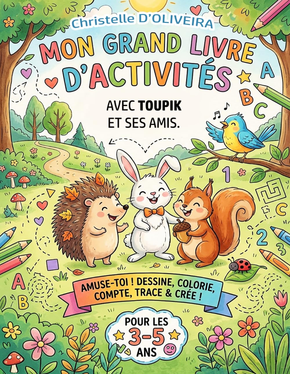 Mon grand livre d'activités, avec Toupik et ses amis - pour les 3-5 ans