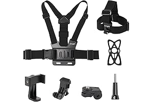 POV/VLOG Adjustable Chest Strap Harness Mount for Mobile Phone, GoPro, and Action Cameras
