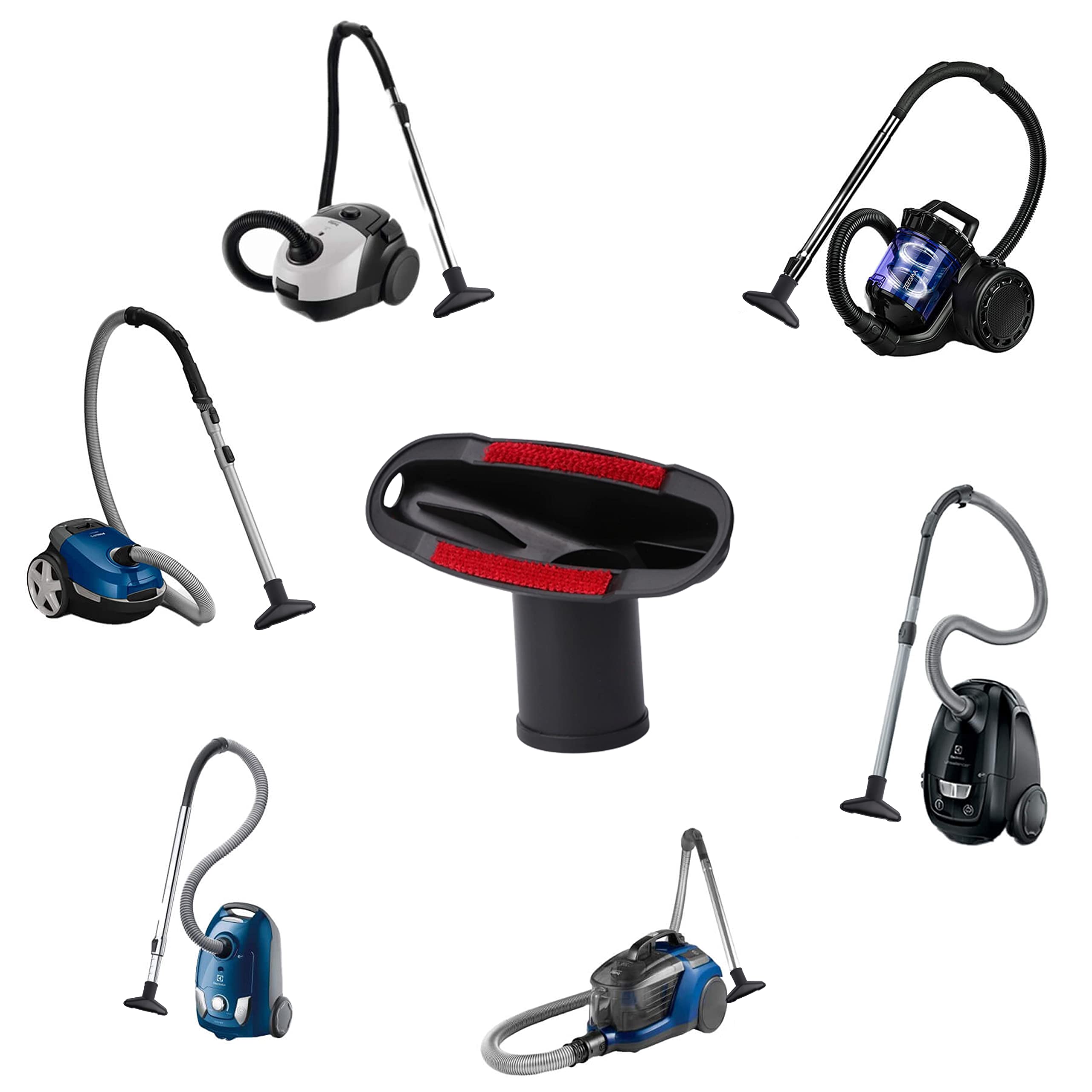 Retoo Nasadka do odkurzacza, szczotka do kurzu 32 mm, ssawka do odkurzacza, kompatybilna z odkurzaczami Miele, Kärcher, Siemens, Samsung, AEG, Bosch, Panasonic, Philips, do twardych podłóg