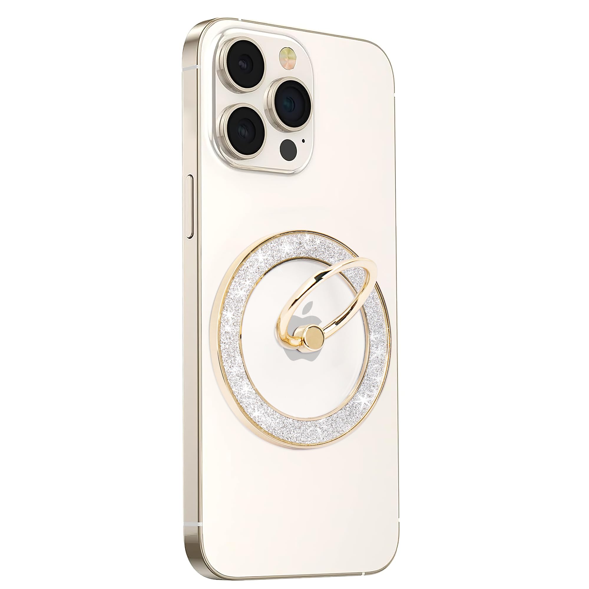 QBrand Magnetische Telefoon Ring Houder, 360 ° Roterende Magneet Mobiele Telefoon Grip Vinger Ring Kickstand met Tweezijdige Magnetische,Ring Stand voor iPhone 16 15 14 13 12/Pro/Max, Alle Smartphones