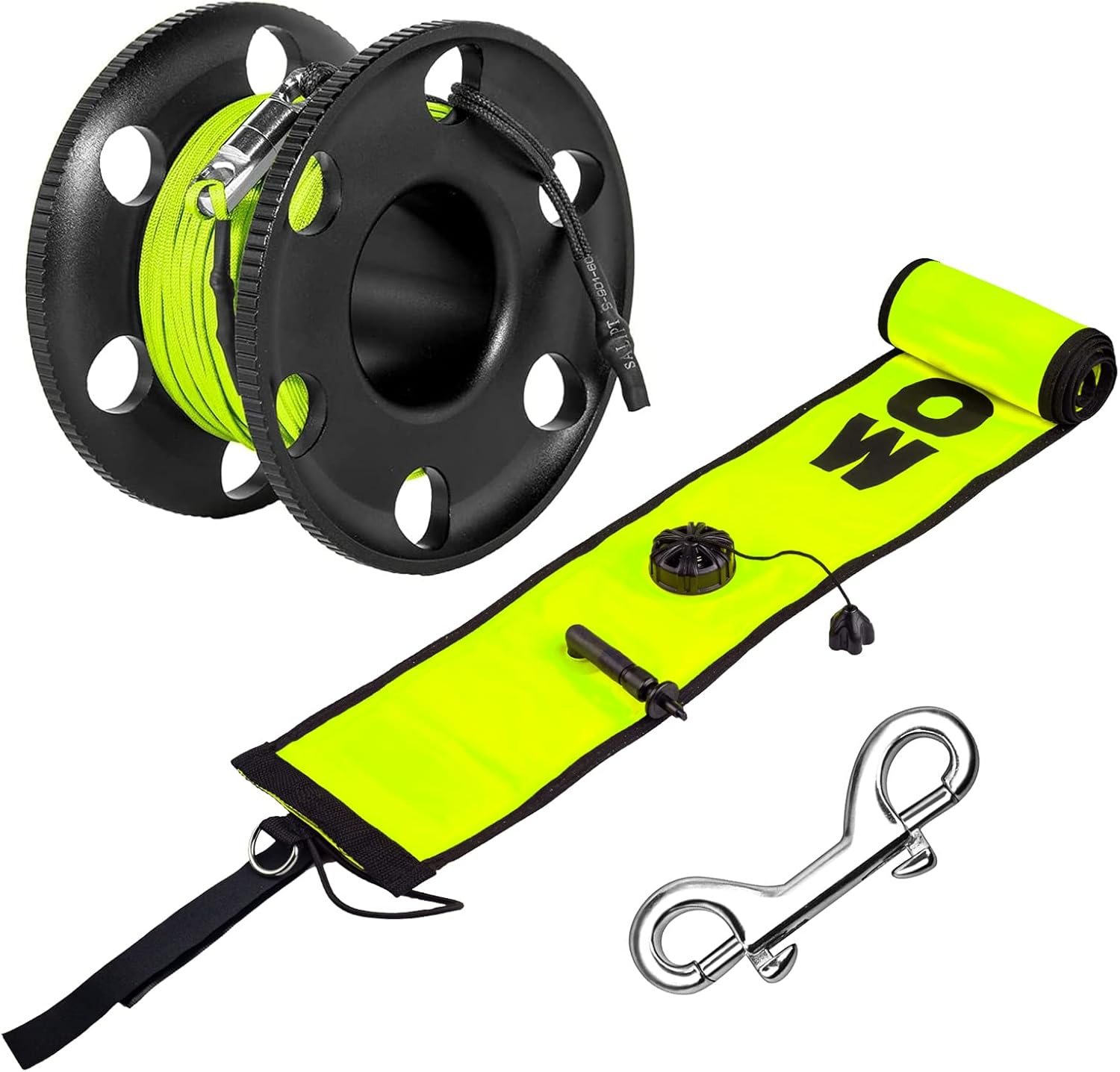 5FT Diving Surface Marker Buoy (SMB), Signal Tube Safety Sausage with