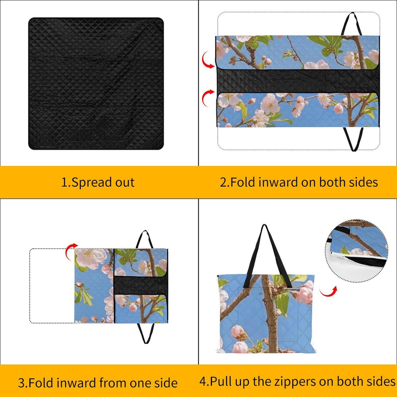 Amazon.com: QMNLKH Foldable Outdoor Picnic Blanket Zipper Type