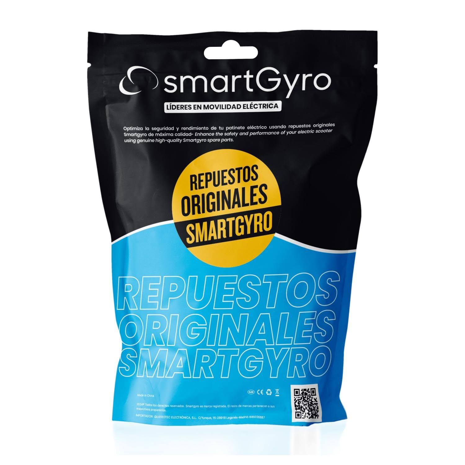 smartGyro Repuesto Original - Display LCD para smartGyro Speedway, Rockway y Crosssover Dual & Pro. Incluye Toma USB para Carga. Para Patinetes Certificados Posteriores a Noviembre de 2024