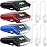 Mudder 4 Pieces LED Clip on Cap Lights USB Rechargeable Cap Flashlight Clip Waterproof Ultra Bright Hat Flashlight Headlamp for Fishing Camping Hand Work (Black,Blue,Red)