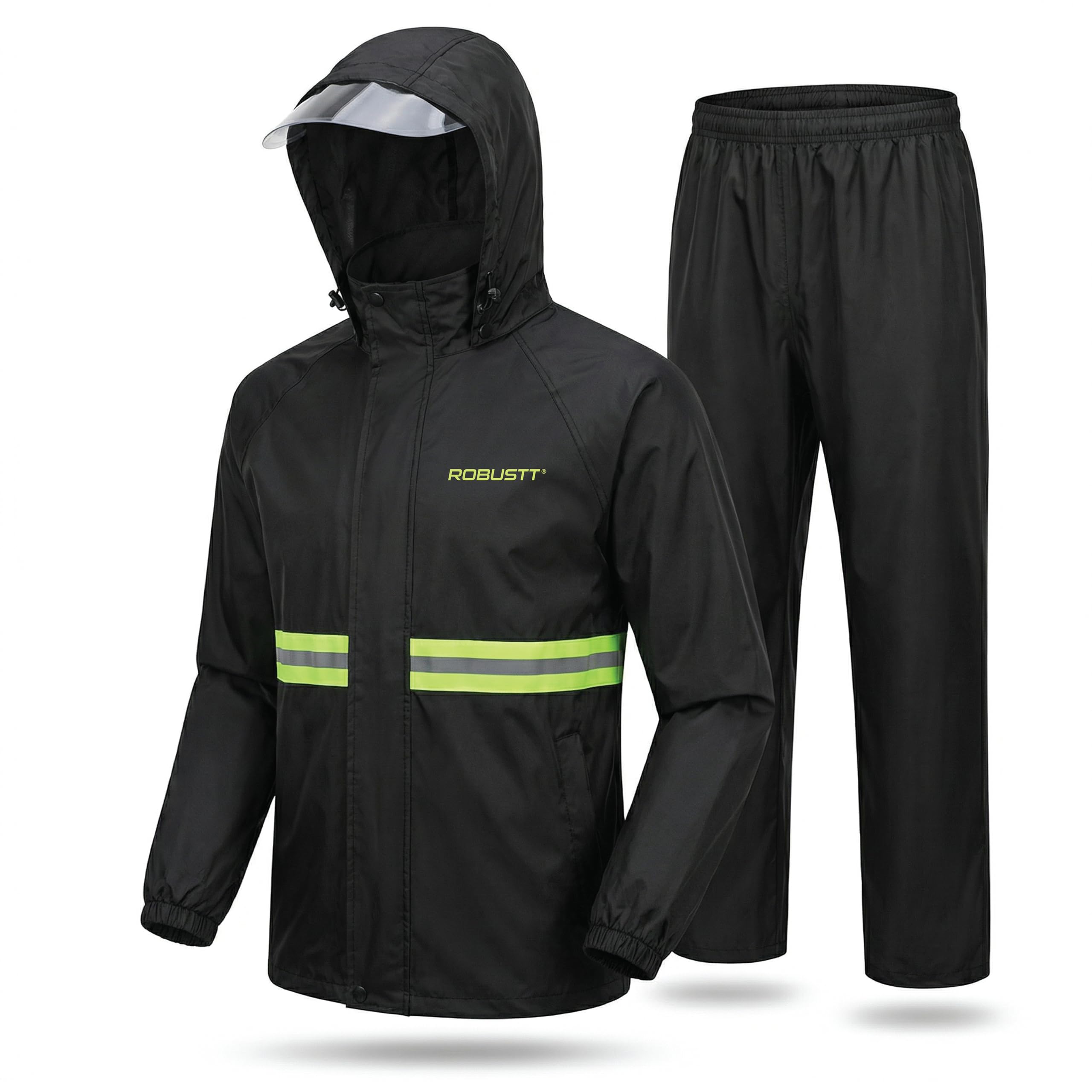Adult Rainsuit for Men and Women | Unisex Standard Length Rain Jacket-Oxford-M-L