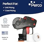 Perco Monarch 1131 Pricing Gun with Labels Starter Kit: Includes Price Gun, 10,000 White Pricing Labels and Preloaded Inker