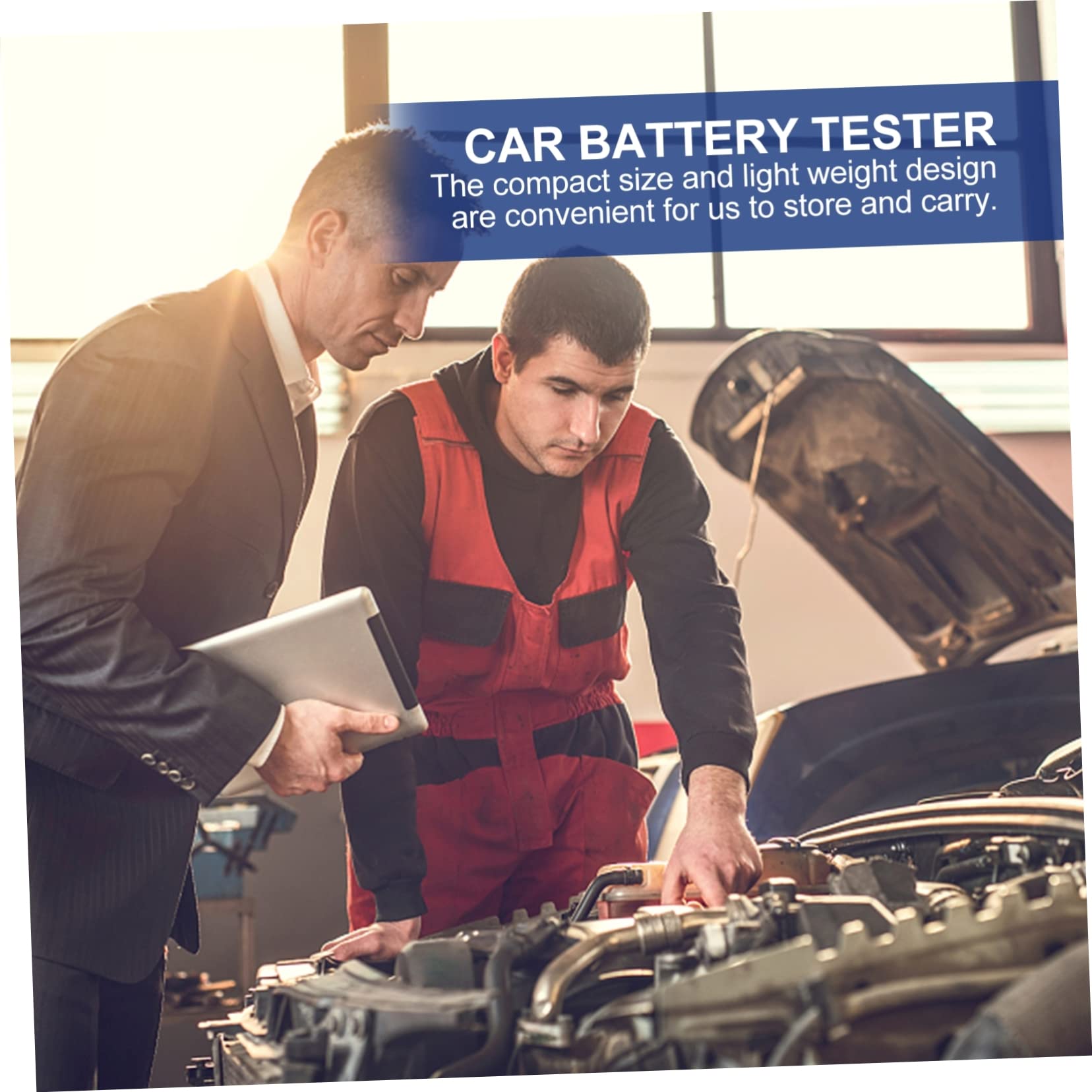 PACKOVE Tester Batteria Auto 12v Strumento di Carico Preciso Schermo Chiaro e 9 Lingue per Auto Moto Camion