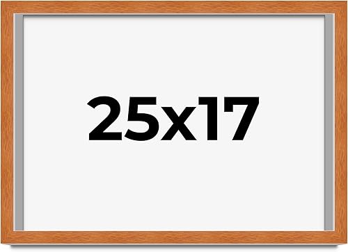Miniatura 272 de Marco marrón de 18 x 24 pulgadas, marco de madera maciza de nuez de miel, ancho de moldeo de 0.875 pulgadas, profundidad de rabo de 0.875 pulgadas