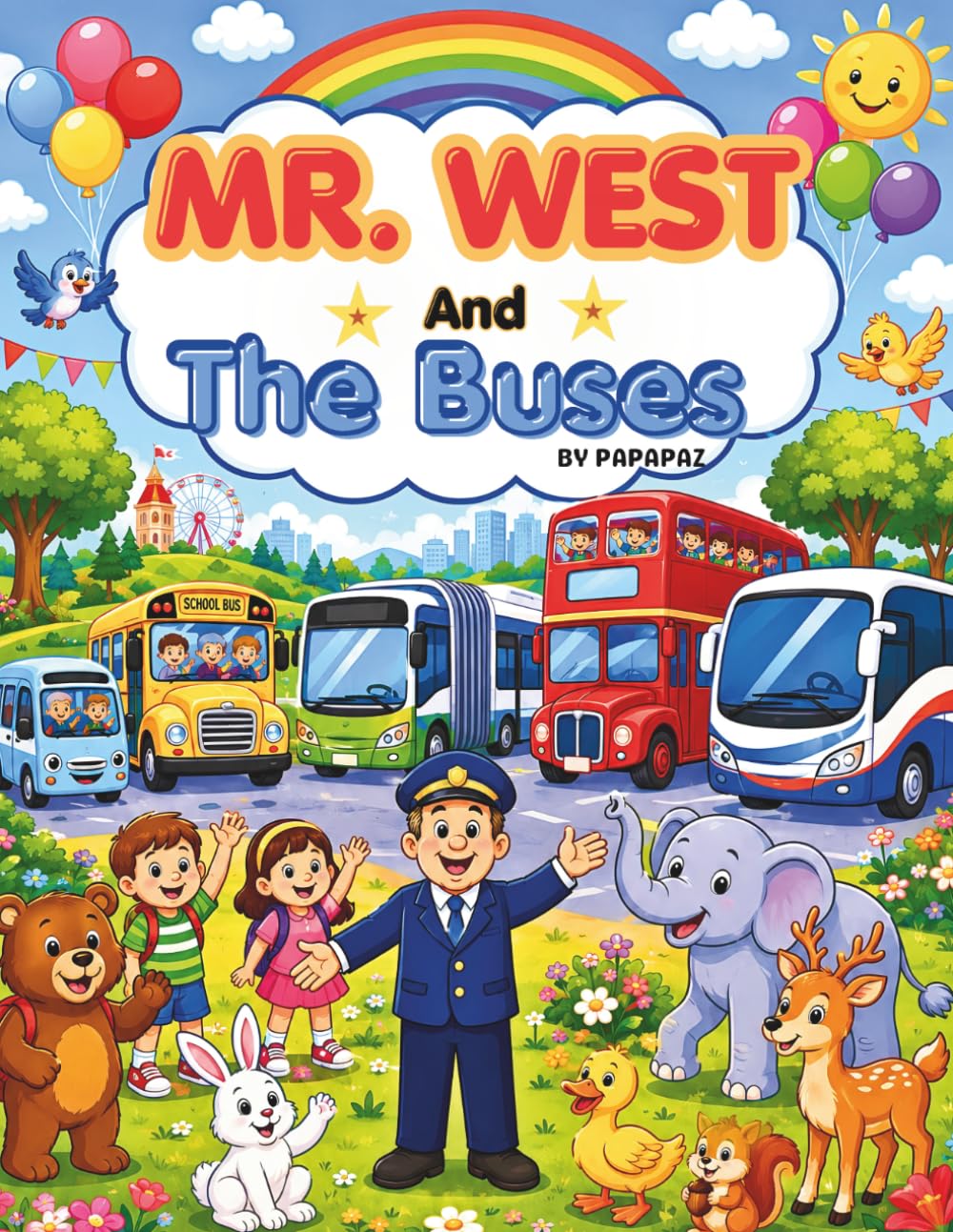 Mr.West and The buses: Fun Adventures With Many Different Buses!