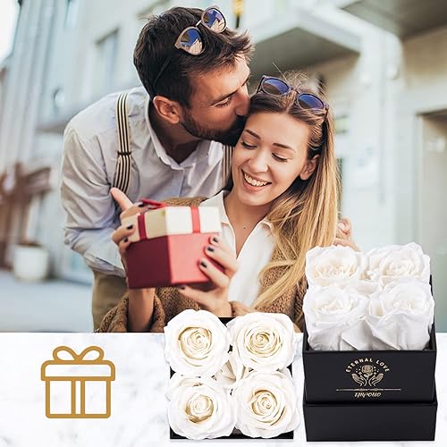 Miniatura 6 de Impouo Rosa preservada, regalos para ella, regalos de cumpleaños para mujeres, regalos para mamá, novia, esposa, abuela, Navidad, cumpleaños, día de