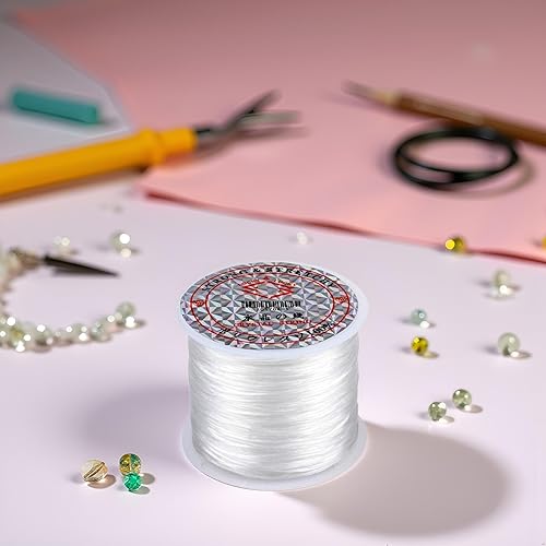 Miniatura 3 de Generic Cordón elástico para cuentas, 0.039 in, rosa, para pulseras y collares, fabricación de joyas de bricolaje