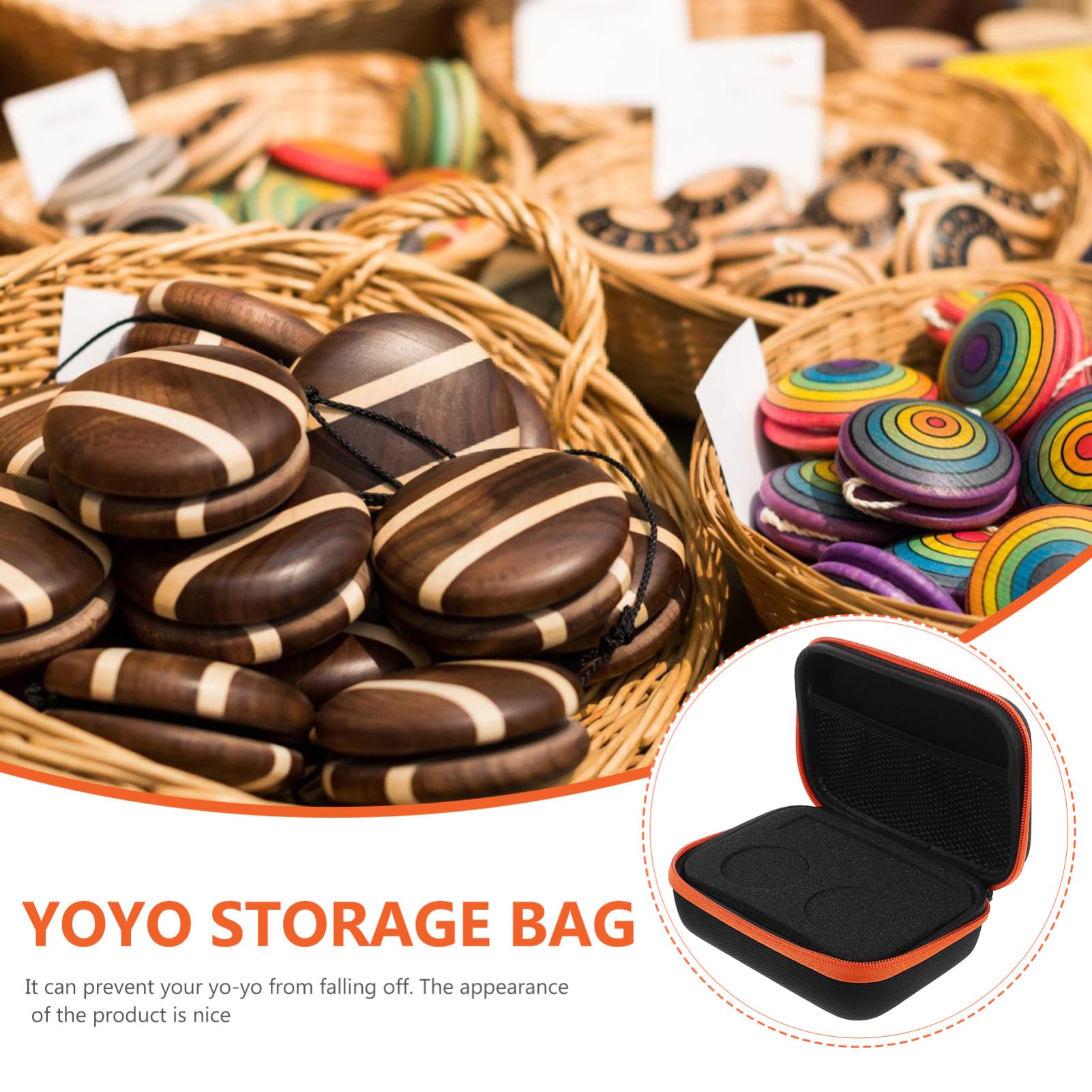 TOYANDONA 4piezas Bolsa De Almacenamiento para Yoyo Mochila De Transporte Multifuncional para Yoyo Organizador De Juguetes y Accesorios y