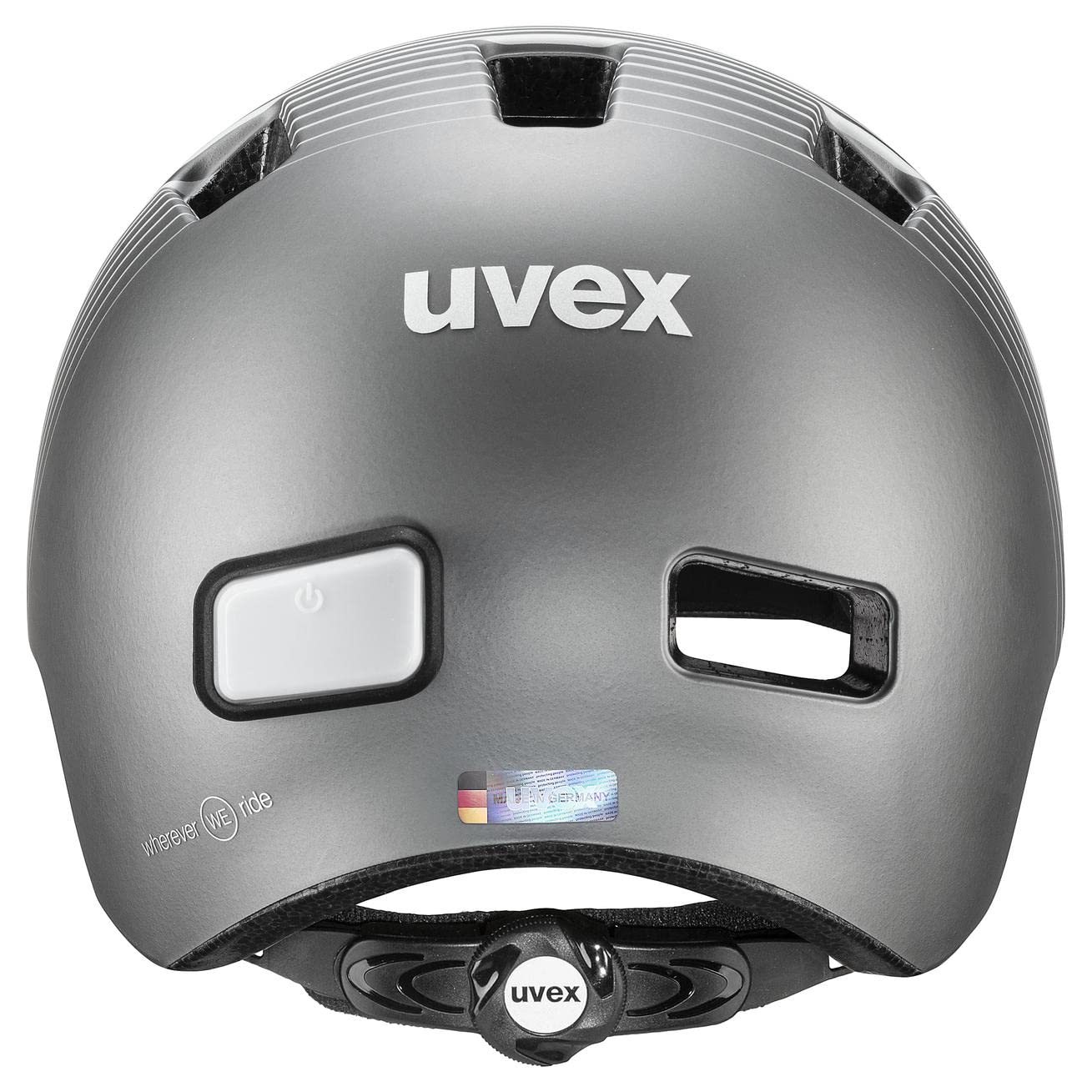 uvex city 4 Women's Edition - Casque de ville léger pour femme - Avec lumière LED - Ajustement individuel de la taille - Blanc/gris mat - 51-55 cm