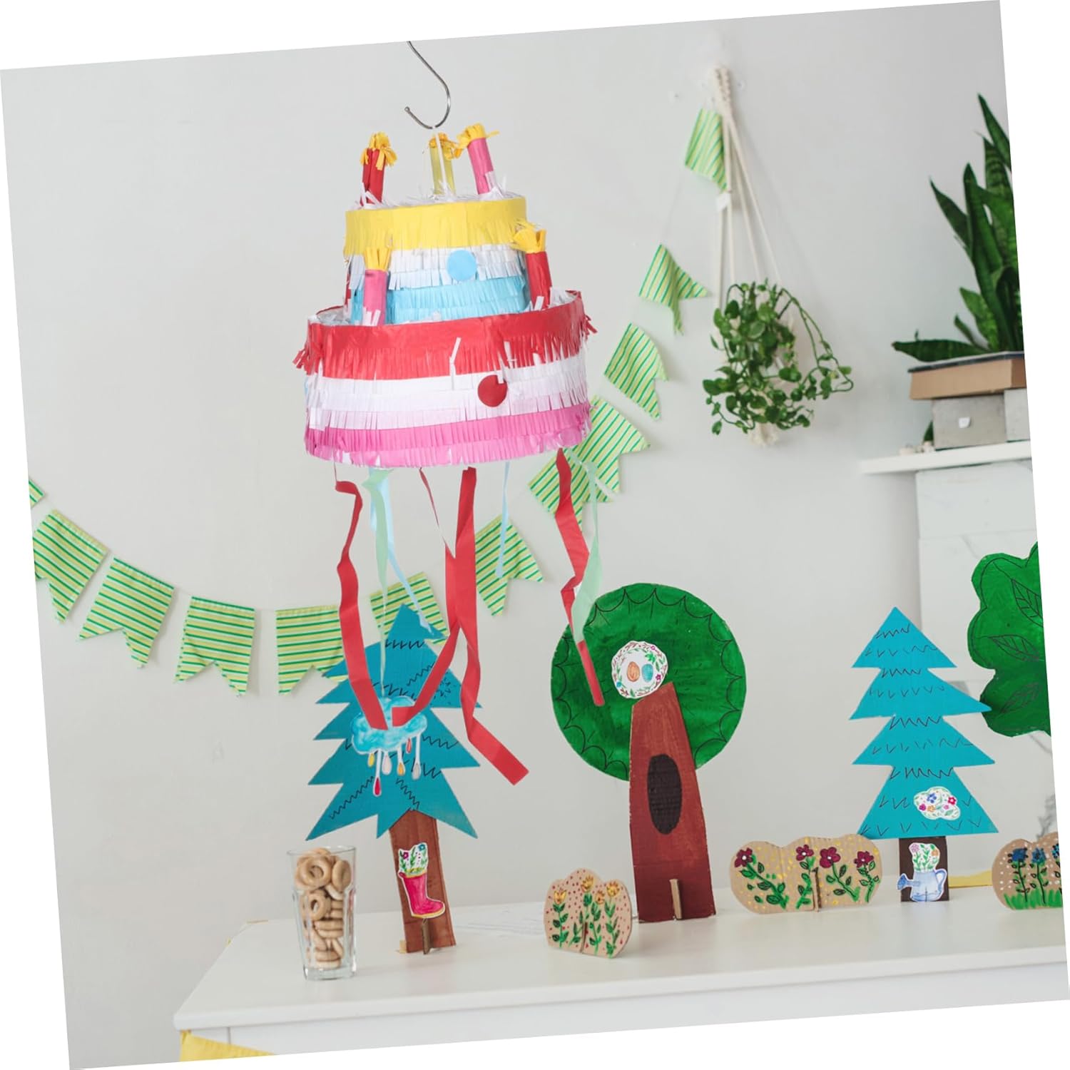 Giant Cake for Birthday Celebrations Spacious Candy Holder Interactive Party Game for Mexican Theme Decorations for Festive Gatherings