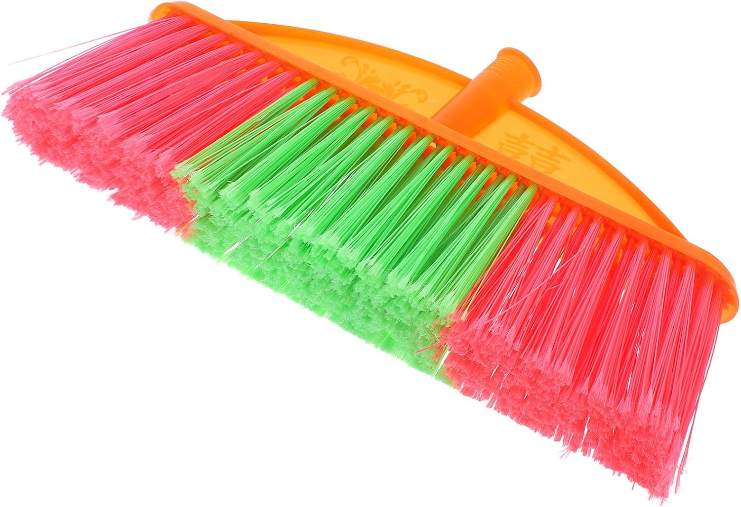 Zerodeko Household Broom Head Replacement, 1pcs Hard Bristle Sweeper Head for Floor Cleaning, Plastic Five-Row Broom Part for Indoor Kitchen and Office Use