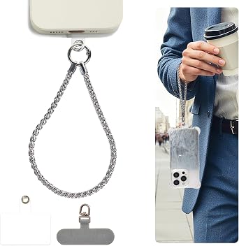 Phone Wrist Strap for Men Handmade Beaded Phone Chain with Natural Stones for Handfree Convenience