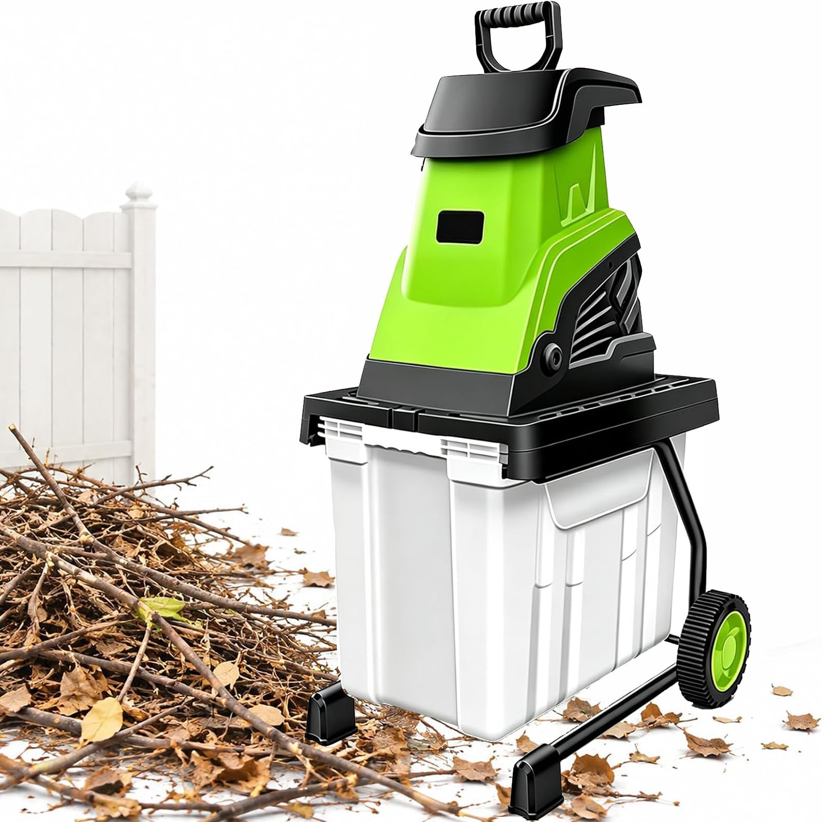 Elektryczny rozdrabniacz ogrodowy 2800 W, rozdrabniacz do liści