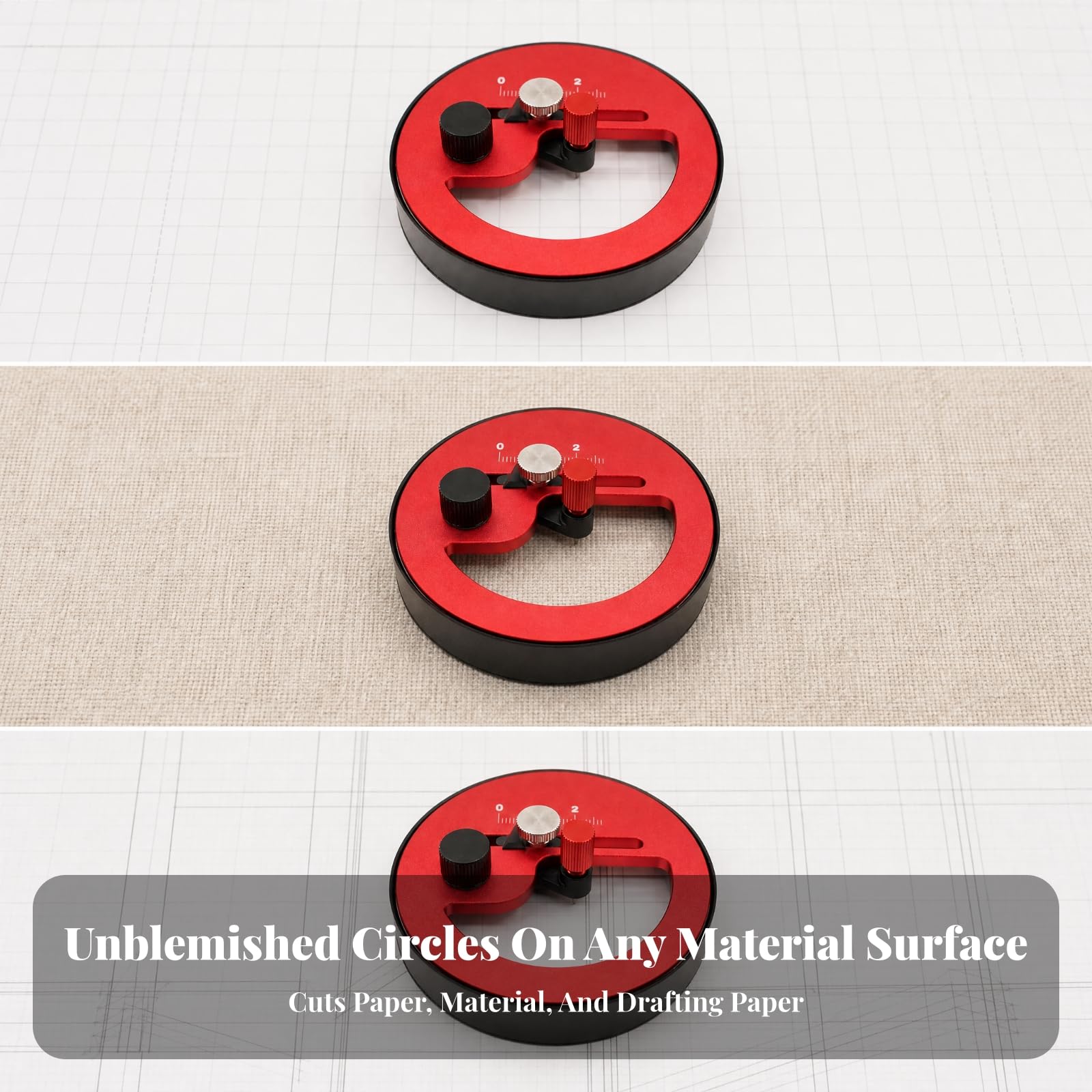 Cuchillo Circular Círculos table Cuchillo Circular Circular con Lámina Triangular Manual para Scrabookers, Maquetismo