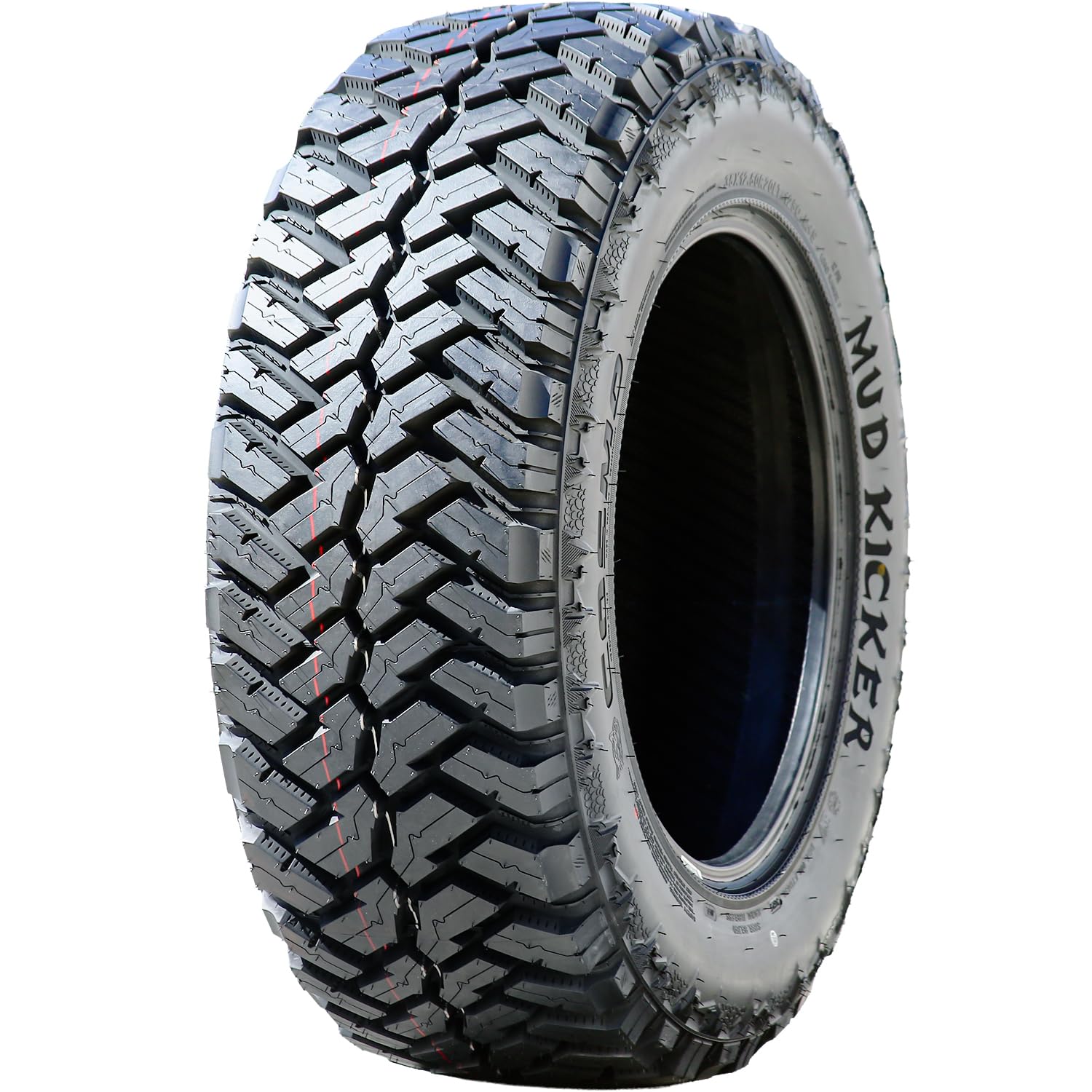 Cosmo Tires Mud Kicker M/T Mud Off-Road Light Truck Radial Tire-35X12.50R20LT 35X12.50X20 35X12.50-20 125Q Load Range F LRF 12-Ply BSW Black Side Wall