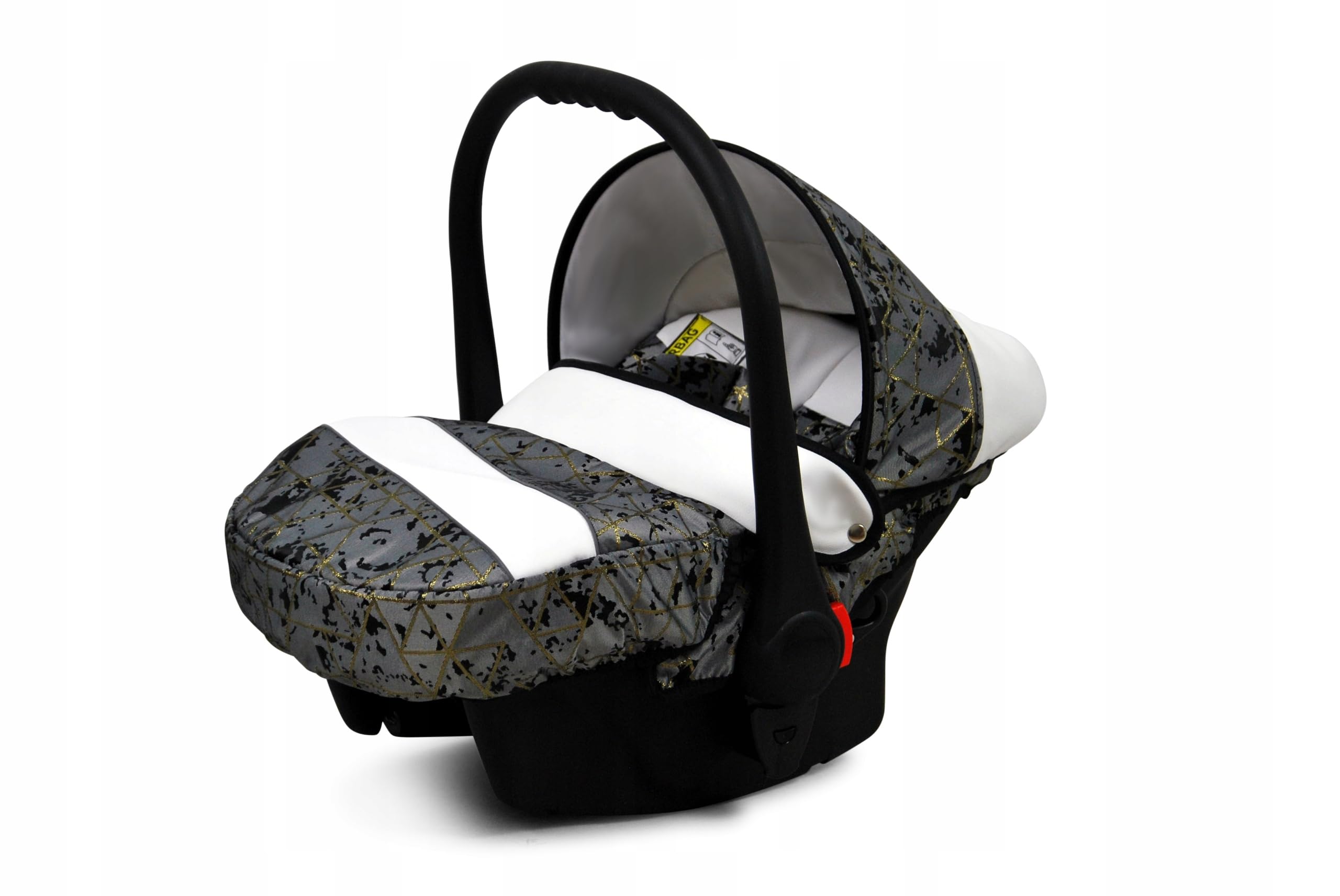 BabyLux® Kinderwagen Set 3 in 1 - White Lux - incl. Babywanne, Buggy Sportsitz, Auto-Babyschale - Autositz - Kinderwagenset - Kombikinderwagen mit Wickeltasche, Regenschutz usw.