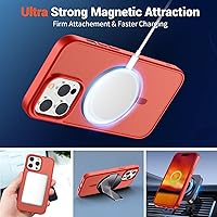 Vista 174 de SUPFINE Funda magnética para iPhone 11 (compatible con MagSafe) (protección contra caídas de grado militar), translúcida mate a prueba de golpes