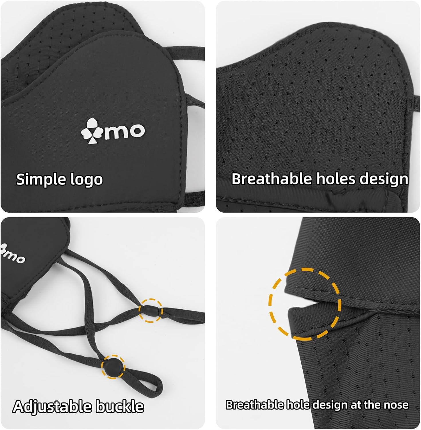 UPF50+ Face Mask for Sun Protection Lightweight Breathable Face Cover for Women Men Running Cycling Sunscreen Mask - Image 5