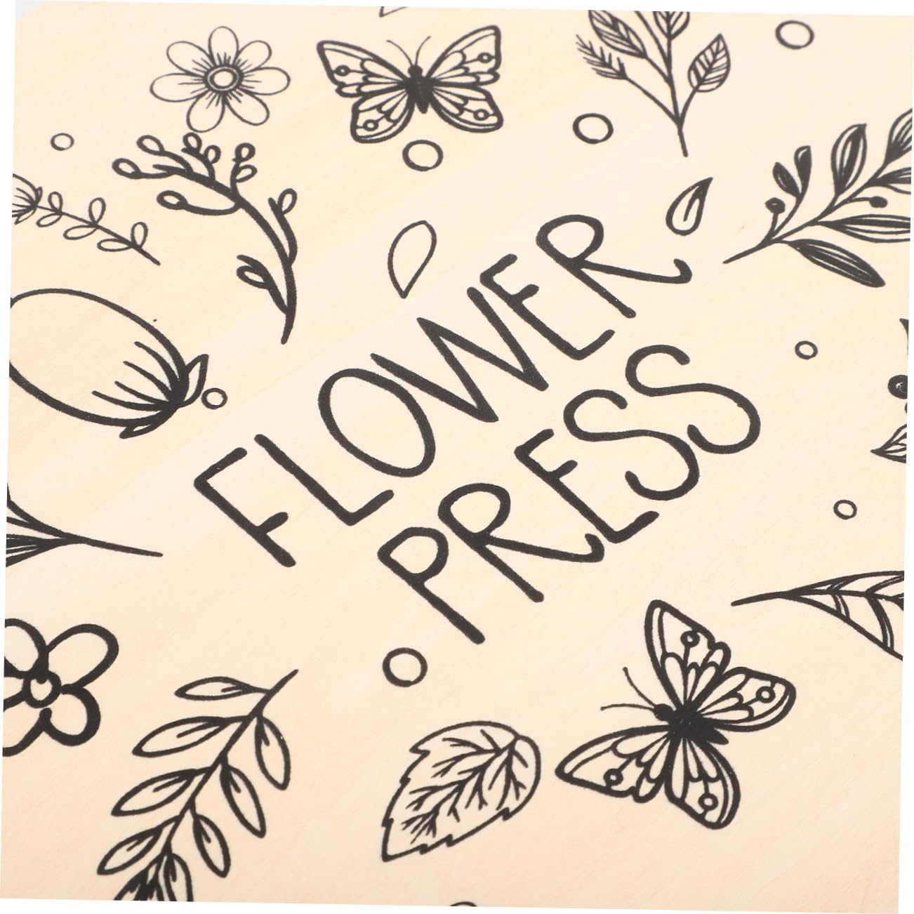 FRCOLOR Blumenpress Satz mit Stabilem Pressbrett Prägegerät für Selbstgemacht Trockenblumen Pflanzenpresswerkzeug für Basteln Grußkarten Scrapbooking