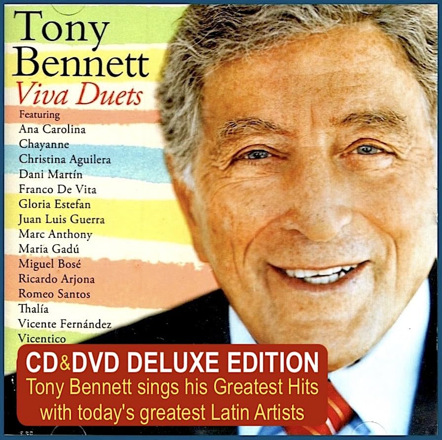 TONY BENNETT Viva Duets DELUXE EDITION CD with 4 EXCLUSIVE Bonus Duet tracks/songs