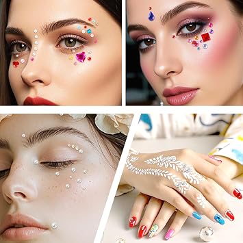 MYDBUYSOME 2774pcs Gem Stickers Jewels for Crafts, Adhesive Gems Rhinestone