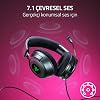 Razer Kraken V4 X - Wired PC Gaming Headset (TriForce 40mm Drives, Retractable Cardioid Microphone, 7.1 Surround Sound, Chroma RGB, for PC - consoles and phones via USB-C) Black