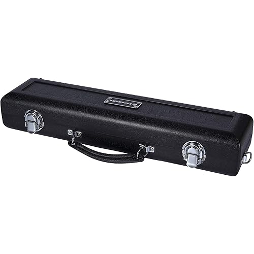Crossrock CRA861FLBK, ABS Molded Case, for Standard C Foot Flute with Single Shoulder Strap in Black (CRA860FLBK)