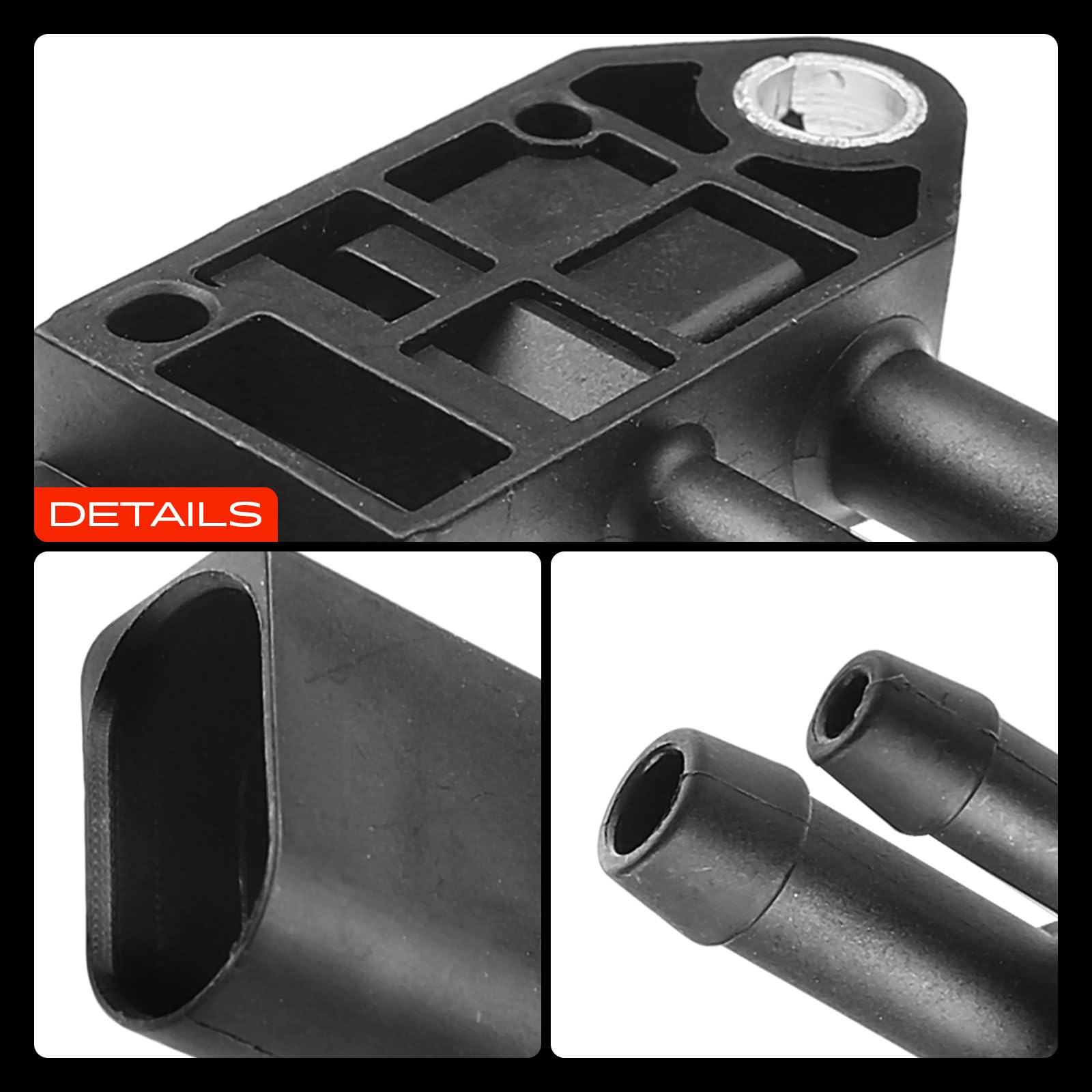 Frankberg Sensore pressione differenziale Pressione gas di scarico Compatibile con A4 Avant 8K5 T.o.u.a.r.e.g 7P5 7P6 Q5 8RB A6 Avant 4F5 A6 Avant 4G5 4GD Replace# 281006005