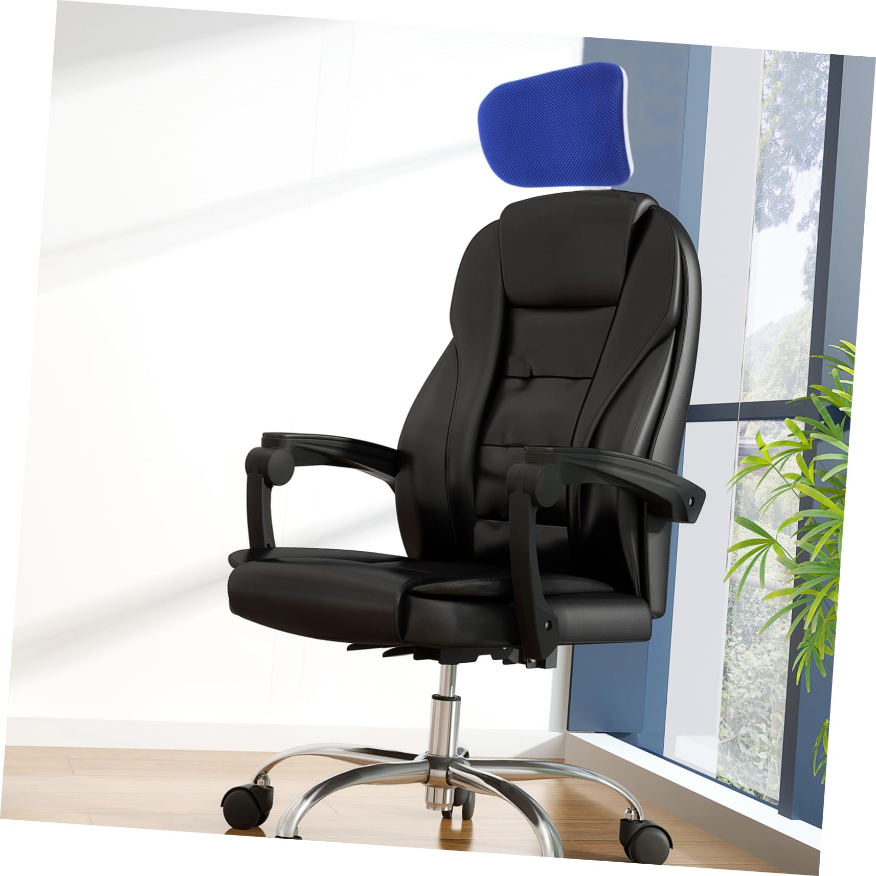 Cojín Reposacabezas Ajustable para Sillas De Oficina Soporte Ergonómico para Cuello y Cabeza Compatible Diversos Modelos Funda y Fácil Instalación