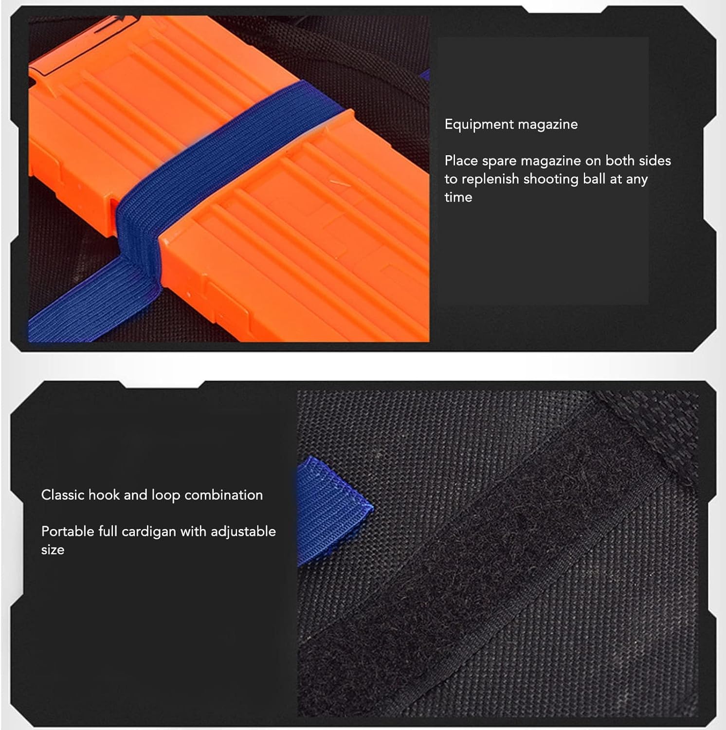 Topyond Kids Tactical Vest, Kids Outdoor Black Vest with Pockets, Outdoor Game Vest for Shooting Games Toys Gifts - Image 6