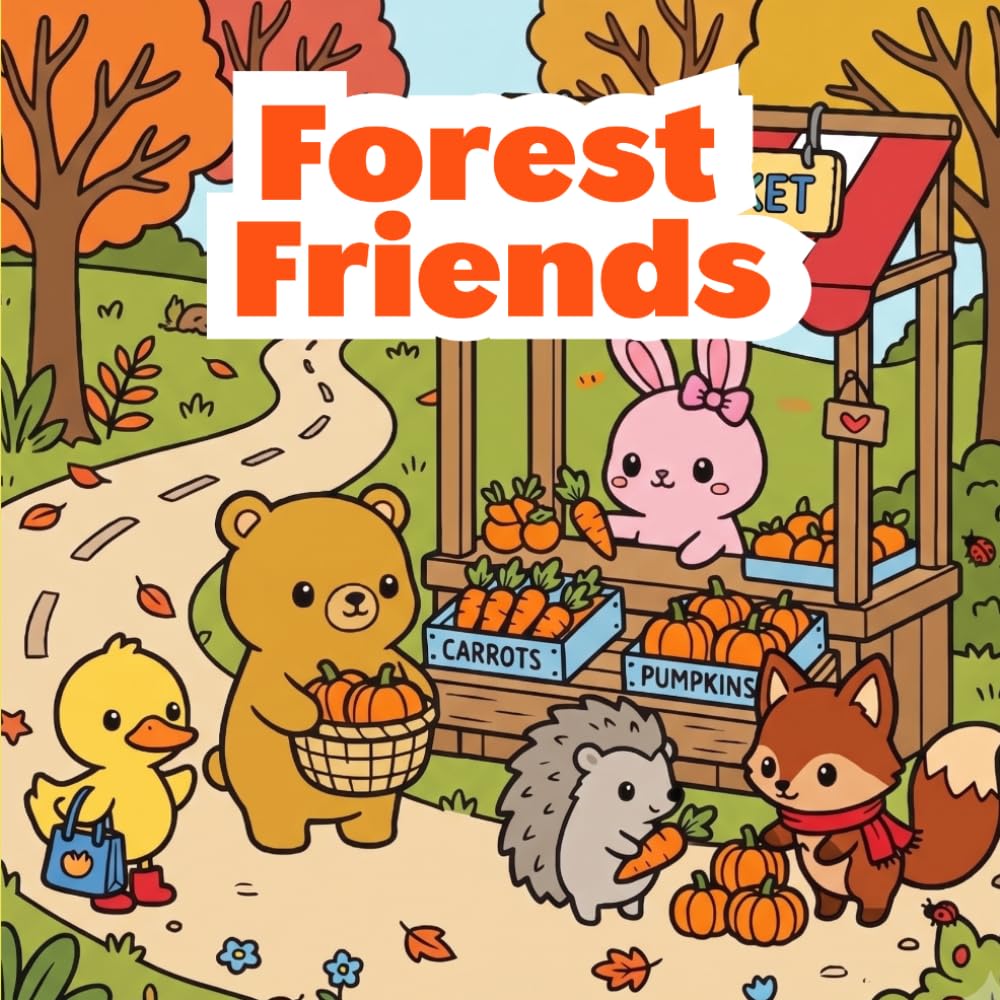 Forest Friends: A Cozy Animal Coloring Book (The Animal Farm)