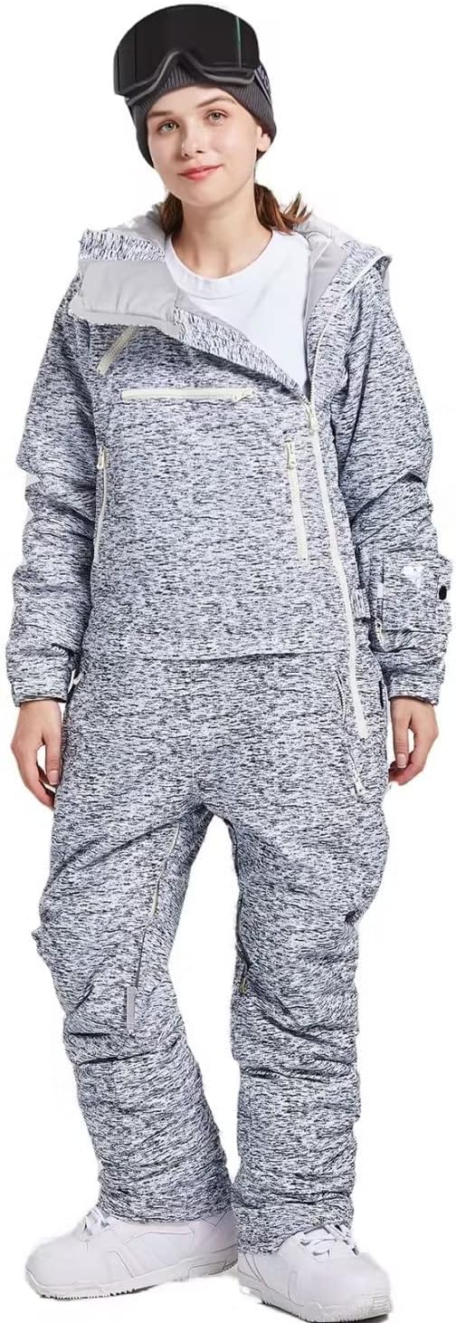 Womens One Pieces Ski Suits Jumpsuits Snowsuits Snowboard Winter Outdoor Waterproof Jackets