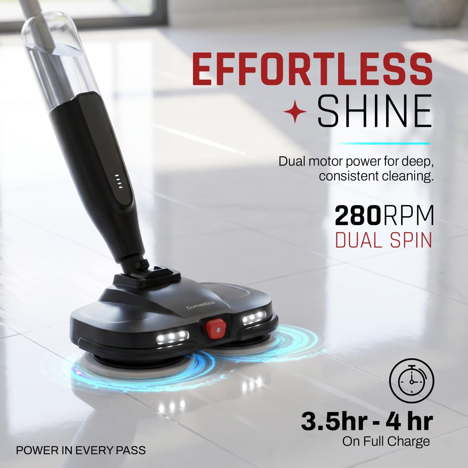 Domestica Swirlo Spin Mop - Cordless Electric Mop -8 Domestica Swirlo Spin Mop - Cordless Electric Mop -8