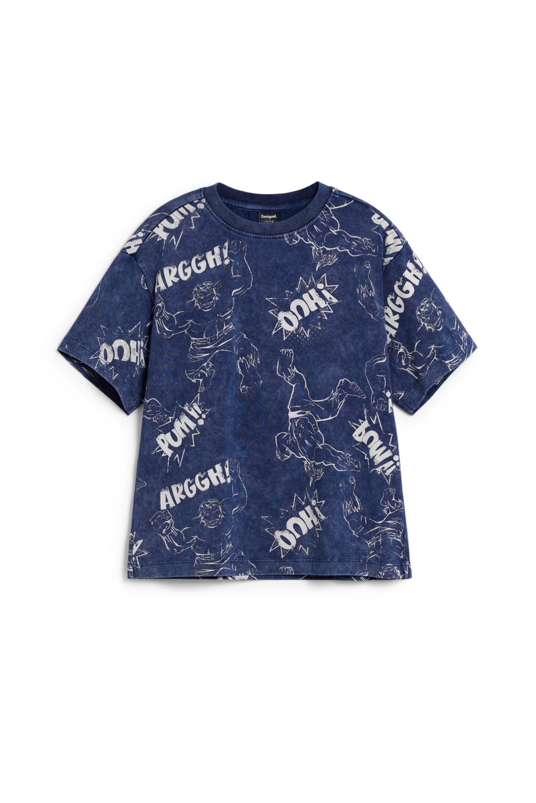Desigual Boys Blue 'S Ts_marvel T-Shirt, 4 Years