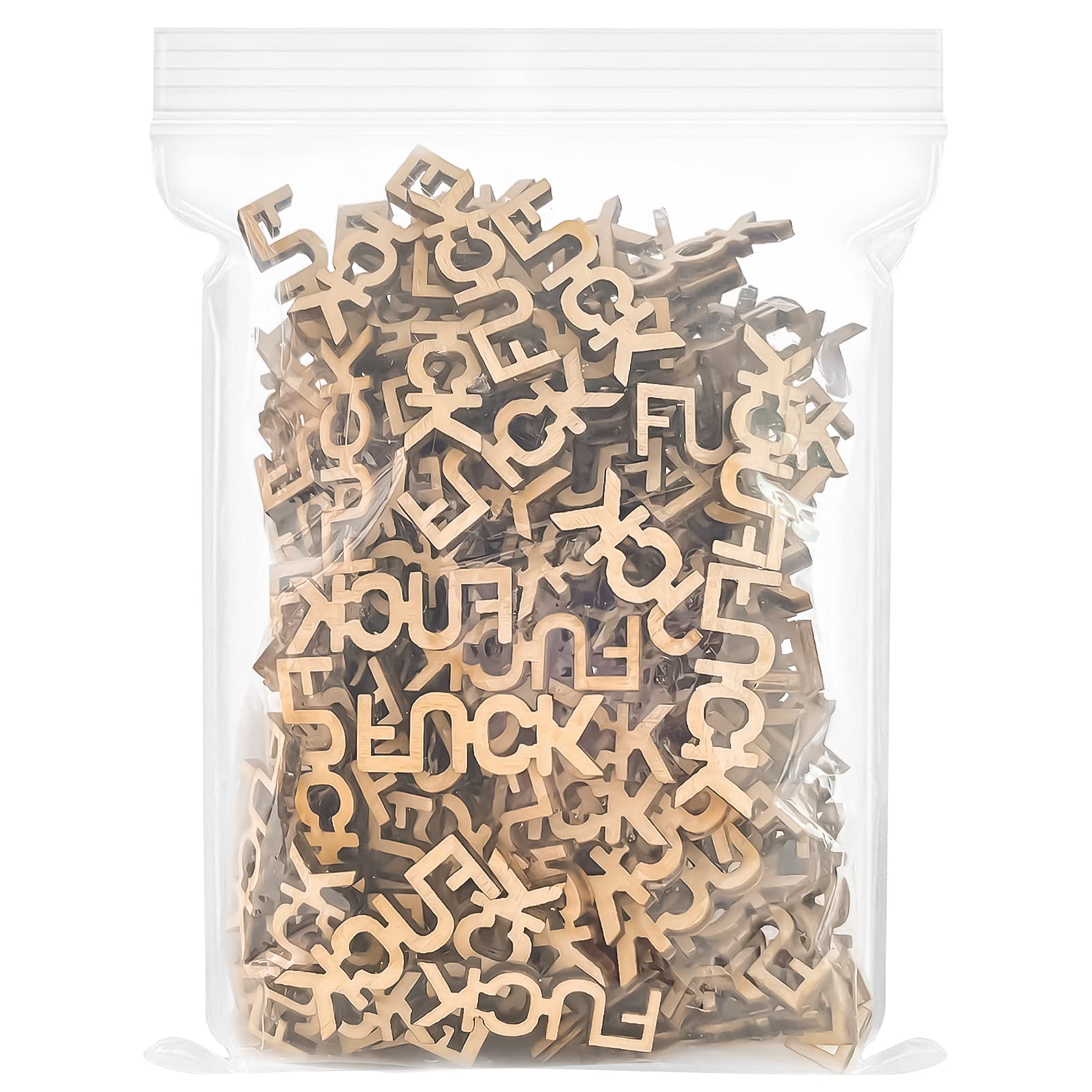 Jar of Fucks?300pcs?Gift Jar, Fucks to Give,Mini Wooden Fucks 300PCS, Fuck Letters,Funny Gift,Funny Little Gift for Birthday Anniversary Valentines Day Gifts for Women or Men,Supplement to Jar of Fucks,I Don't Give a Fuck DIY Craft Gifts for Your Friends (300)