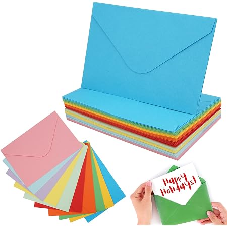 CZAKOMIX 40 PCS Mini Enveloppes Blanc Nacré - Petites Enveloppes Mariage Anniversaire Cadeau Noël Thanksgiving - 10,5x7 Cm