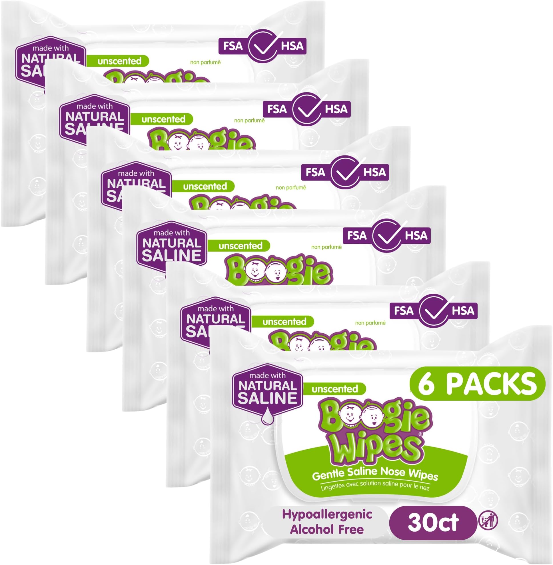 Boogie Saline Nose Wipes