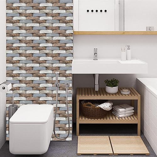 Miniatura 5 de szgwtk Papel tapiz 3D para despegar y pegar, paneles de pared 3D, panel de pared autoadhesivo 3D, paneles de pared decorativos autoadhesivos