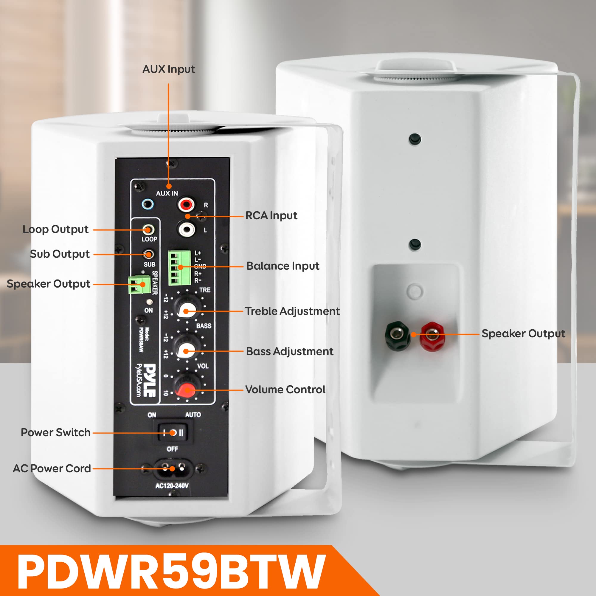 Amazon.com: Pyle 5.25'' Pro-Active Wall-Mountable Bluetooth