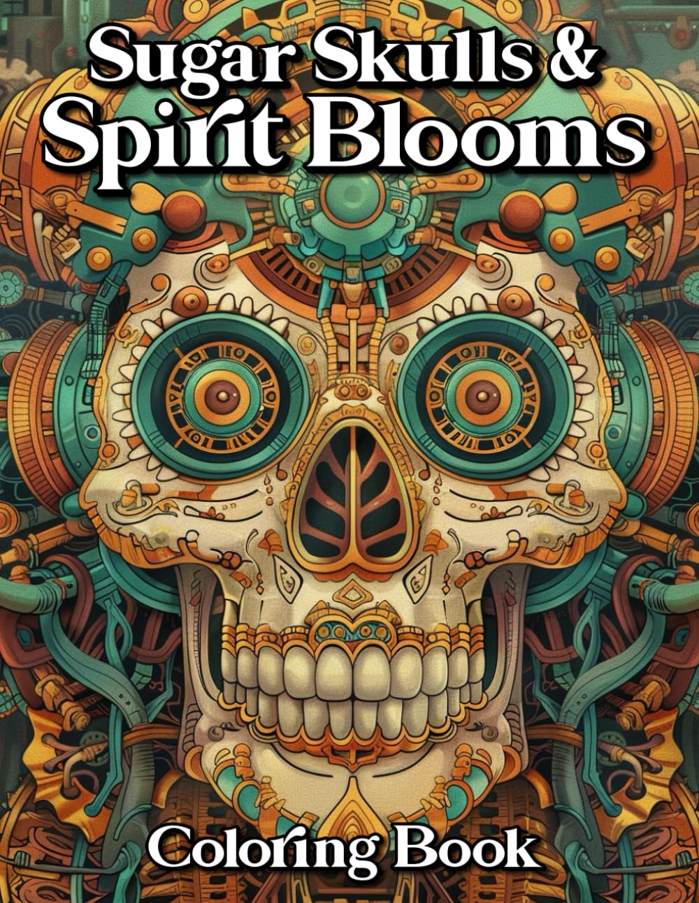 Sugar Skulls and Spirit Blooms: Coloring Book